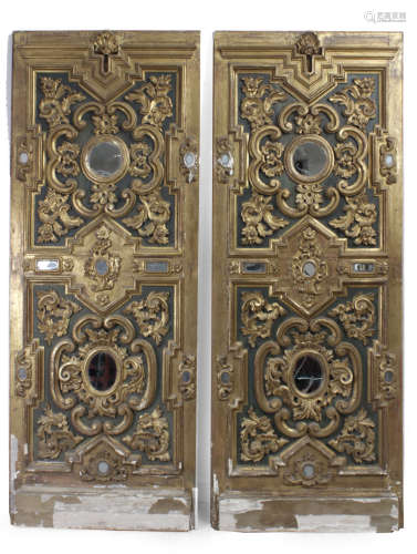 A pair of first half 20th century Baroque style doors