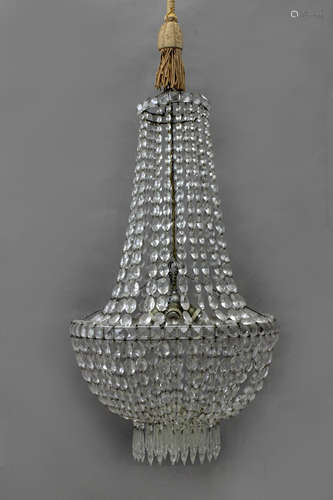 An early 20th century four light chandelier