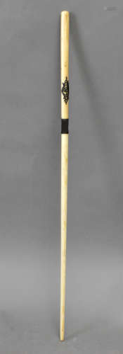 A 19th century English ivory baton