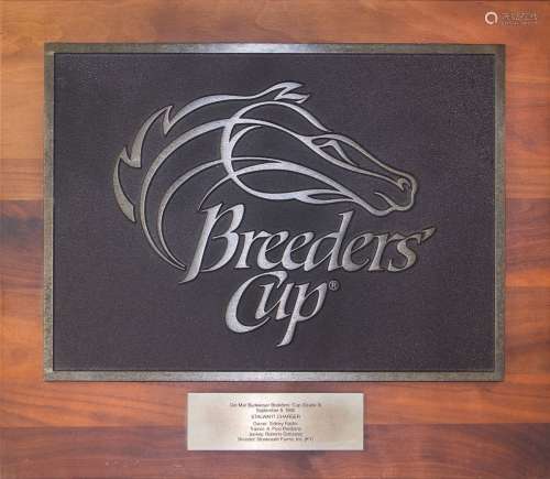 BREEDERS CUP WALL PLAQUE