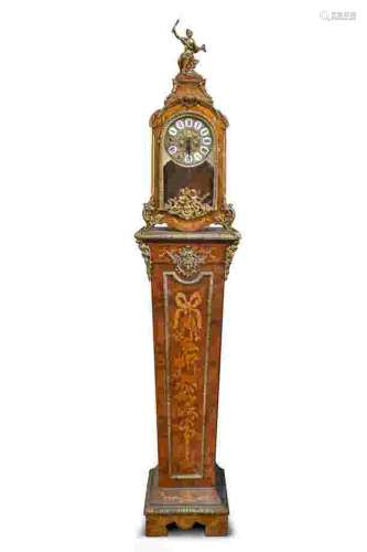 GERMAN CLOCK ON PEDESTAL