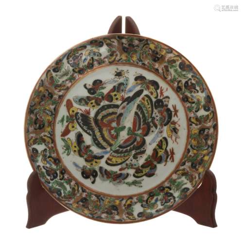 CHINESE BUTTERFLY PLATE
