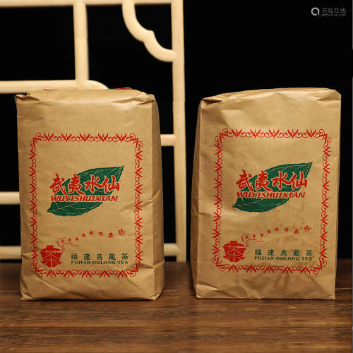 90年代 原装台湾老茶人藏90年代初-老枞水仙两包
