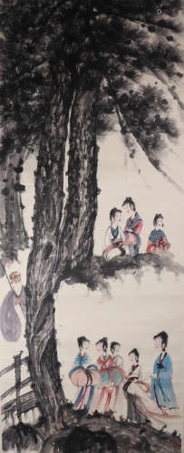 Chinese Painting Of Figures - Fu Baoshi