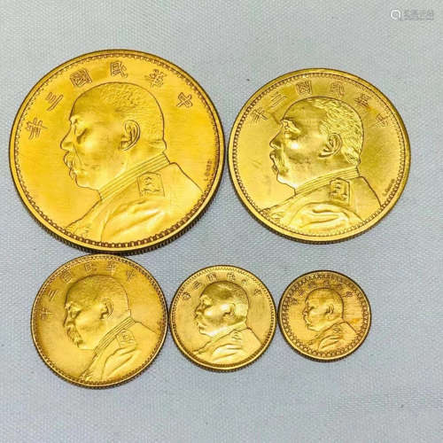 Chinese Set Of Gold Coins