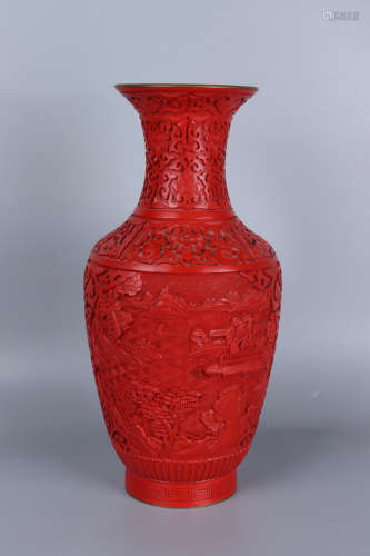 Chinese Bronze Lacquer Bottle