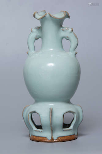 Chinese Jun Wave Porcelain Bottle