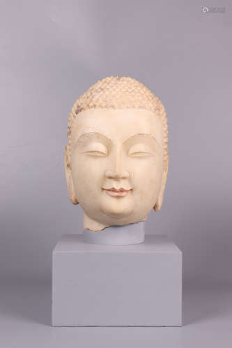 Chinese Stone Carving Buddha Head