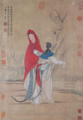 Chinese Painting Of Figures - Tang Yin