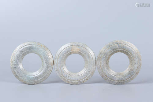 Chinese Set Of Jade Rings
