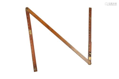 A WWI MAHOGANY SURVEYOR'S LEVEL BY SMITH, DAY AND CO.