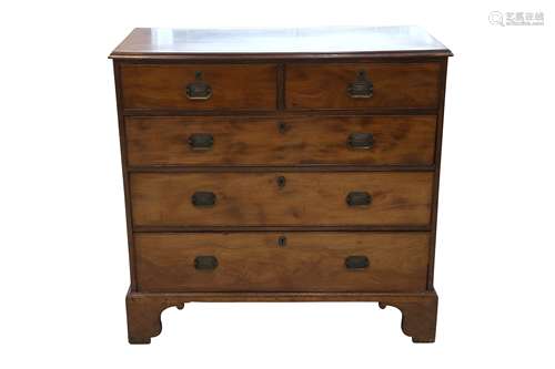 A GEORGE IV MAHOGANY CHEST