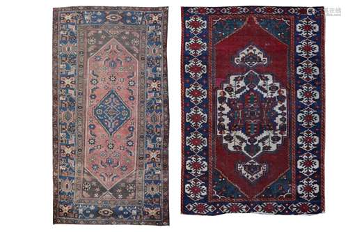 A HAMADAN RUG AND A BAKHTIARI RUG