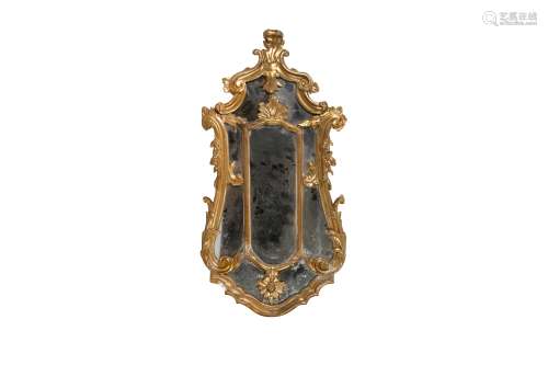 AN ITALAN GILTWOOD MIRROR, 18TH CENTURY AND LATER