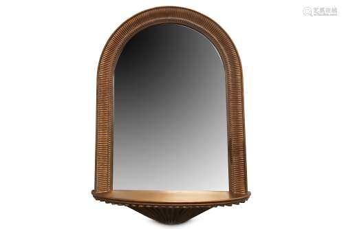 A ROUNDED ARCH WALL MIRROR