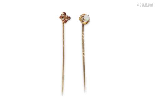 TWO TIE PINS