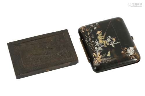 A TORTOISE SHELL CIGARETTE BOX, LATE 19TH/EARLY 20TH CENTURY
