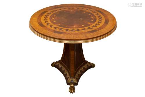 AN EMPIRE STYLE CENTRE TABLE, MID 20TH CENTURY