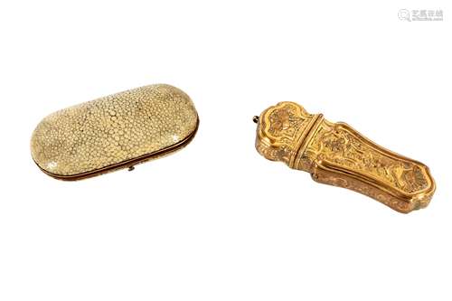 A SHAGREEN ETUI, 19TH CENTURY