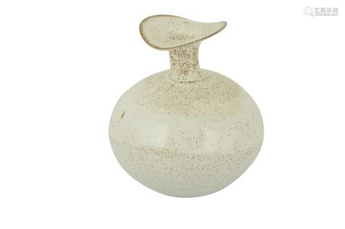 A STUDIO POTTERY STONEWARE VASE