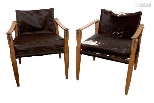 A PAIR OF ROORKHEE STYLE SAFARI CHAIRS