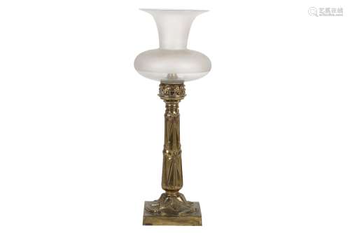 A REGENCY/ WILLIAM IV GILT BRASS CANDLE LIGHT BY WILLIAM PAL...