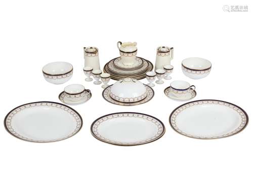 A GEORGE JONES AND SONS BONE CHINA PART DINNER SERVICE, 20TH...