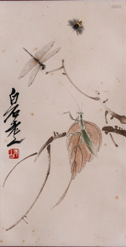A CHINESE VERTICAL PAINTING SCROLL