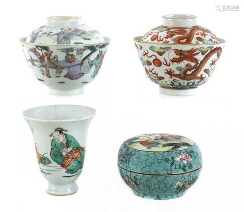 A collection of Chinese porcelain,