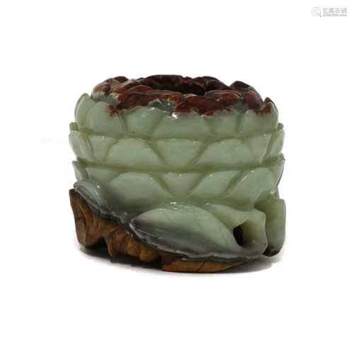 A Chinese jade waterpot,