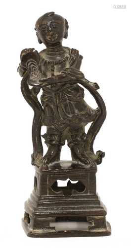 A bronze figure,