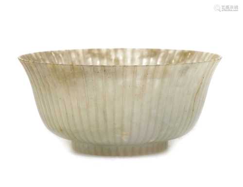 A Chinese jade bowl,