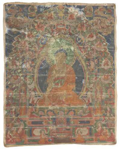 A Tibetan thangka,