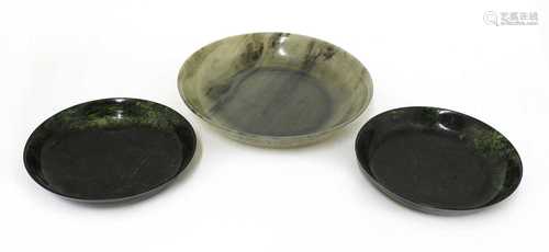 A Chinese jade plate,