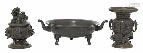 A Chinese bronze censer,