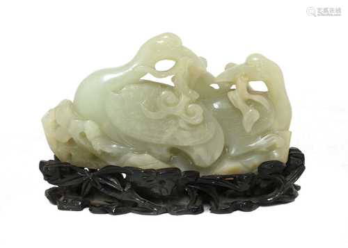 A Chinese jade carving,