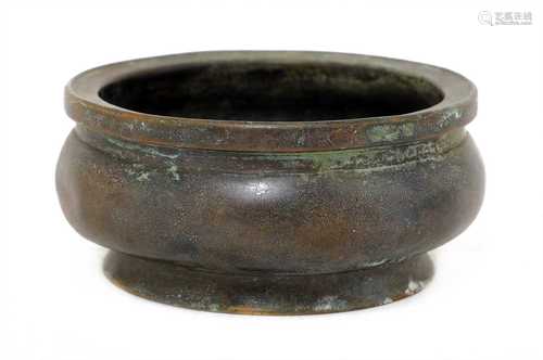 A Chinese bronze censer,