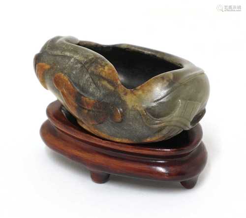 A Chinese jade waterpot,