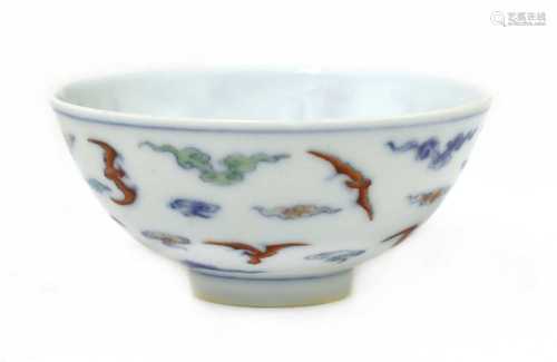 A Chinese doucai tea bowl,