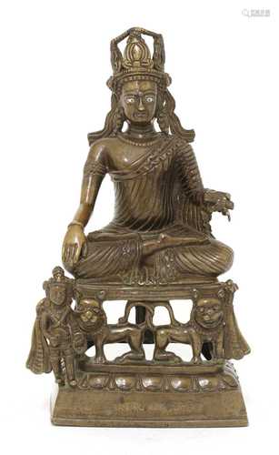 A Tibetan bronze bodhisattva,