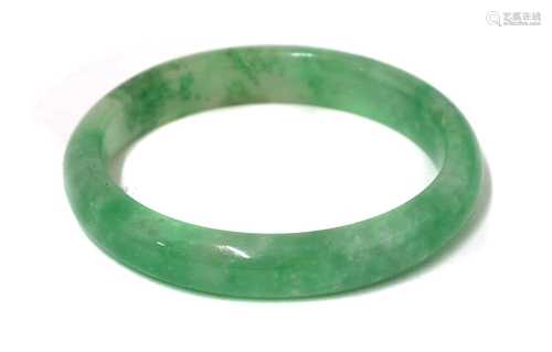 A jade bangle,