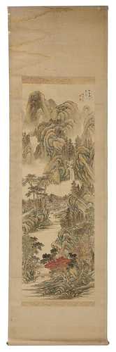 A collection of four Japanese hanging scrolls,