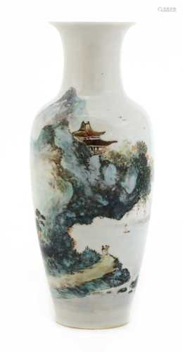 A Chinese porcelain vase,