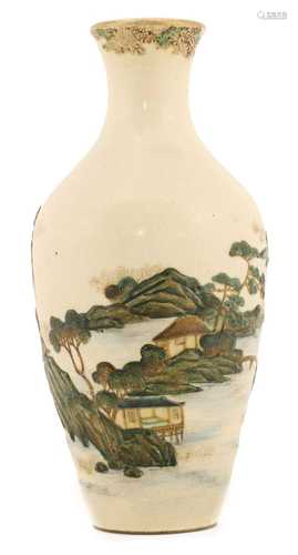 A Japanese Satsuma ware vase,