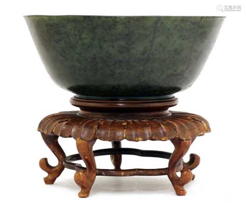 A Chinese hardstone bowl,