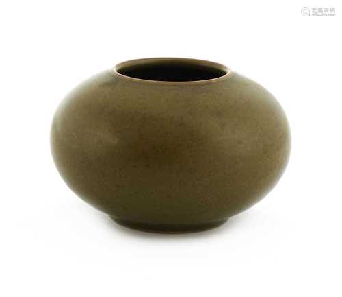 A Chinese teadust-glazed waterpot,