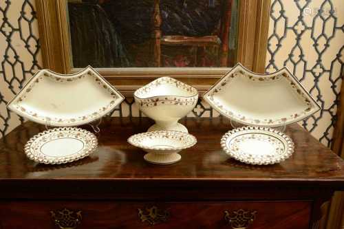 A group of Neal & Windsor creamware items,