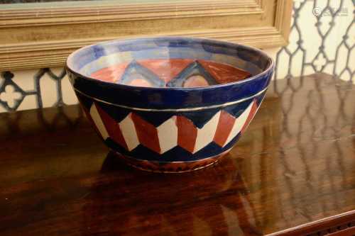 *An art pottery bowl,