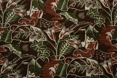 A large length of cotton fabric,