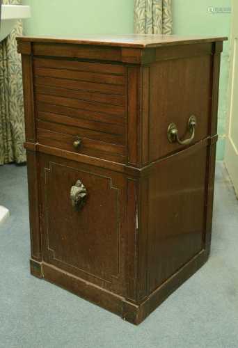 A Regency mahogany pot cupboard,